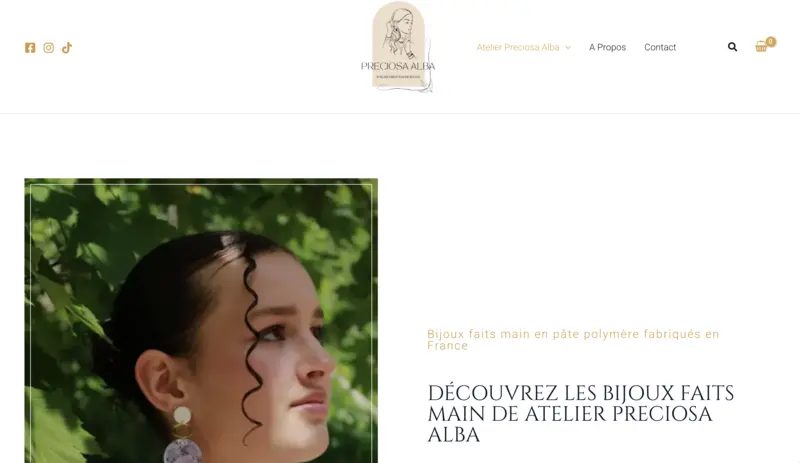 image du site atelier preciosa alba en Lozère