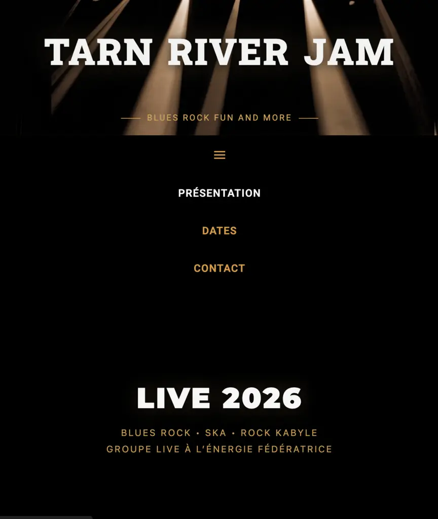 Tarn River Jam – site officiel du groupe rock blues
