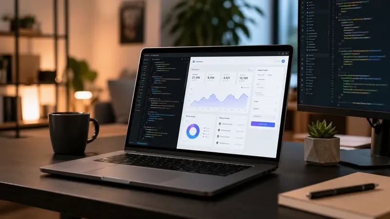 Développement web sur mesure, interface d